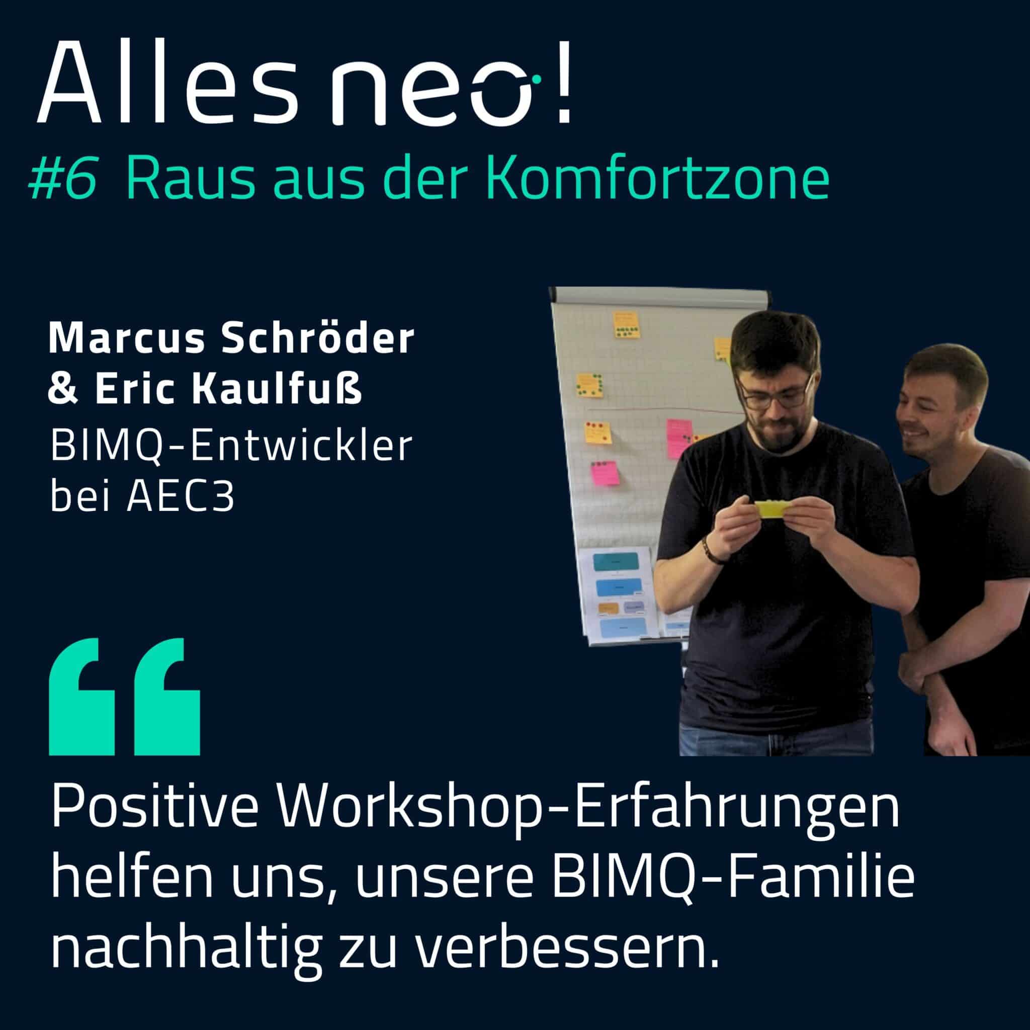 Positive Workshop-Erfahrungen helfen uns, unsere BIMQ-Familie nachhaltig zu verbessern.